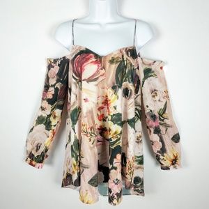 Haute Hippie Womens Top Blouse Size Small Floral
